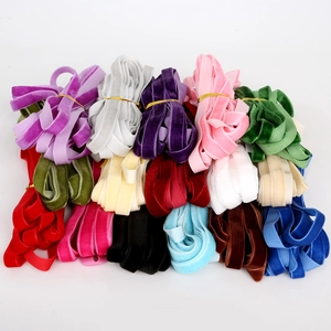 10mm multi-color velvet ribbon assortment for crafts and clothing textile accessories