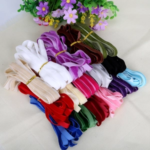 Colorful 10mm velvet ribbon set for DIY crafts and garment accessories in various shades