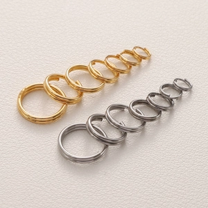 RVS dubbele ringetjes in goud en zilver voor het maken van handgemaakte DIY sieraden