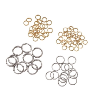 Edelstahl Binderinge für DIY Schmuckherstellung in Gold und Silber Ausführung