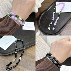 Perles octogonales en résine dégradée pour bracelets et colliers DIY bijoux faits main