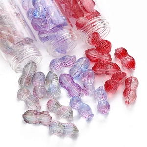 12x23mm glass peanut beads in vibrant colors for DIY handmade jewelry crafting