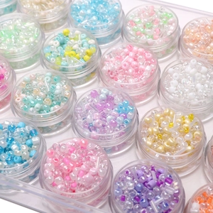 Glass Mixed Color Seed Beads Bugle Beads For DIY Jewelry Making Bracelet Necklace Handmade Crafting Materials Accessories
