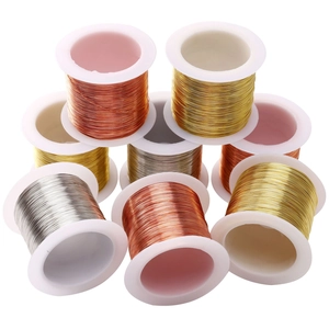 Color Preserving Copper Wire For Jewelry Making DIY Beading Craft Wire Metal Spool Gold Silver Red Copper Shaping Crafting