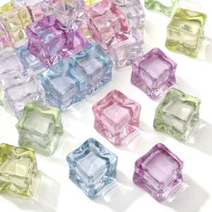 Acryl Simulation Eiswürfel Transparent Mehrfarbig DIY Perlen Für Vasenfüller Haus Dekoration Fotografie Requisiten
