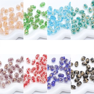 Vintage Gold Foil Lampwork Glass Beads Irregular Loose Beads For Handmade DIY Jewelry Bracelet Necklace Making Accessories