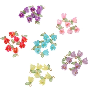 Bunte Acryl-Maiglöckchenblüten-Perlen für DIY Schmuckherstellung und Zubehör