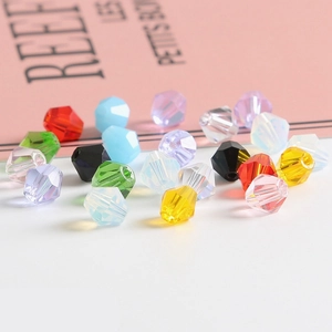 3mm bicone faceted glass crystal beads in assorted colors for DIY jewelry making