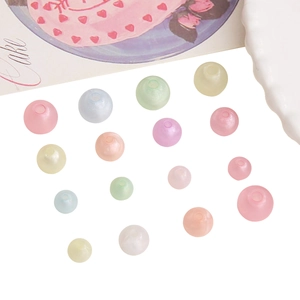 Perline luminose in acrilico in colori pastello per creazione di gioielli fai da te
