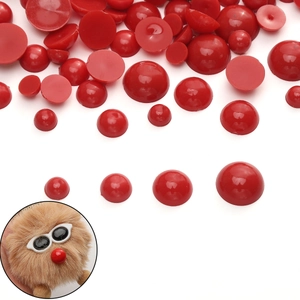 Perline Acriliche a Retro Piatto Tonde Ovali Per Occhi e Nasi di Peluche Fai-da-te Accessori per Creazione Bambole Decorazione Fatta a Mano