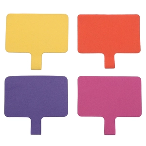 Set of four colorful T-shaped durable fabric phone lanyard tether tabs in vibrant colors