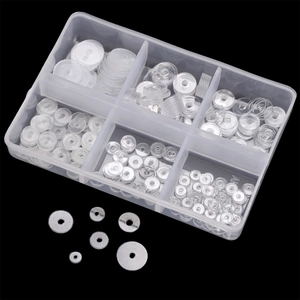 Espaciadores de Plástico Acrílico Transparente Arandelas Para Fabricación de Joyas DIY Pulsera Collar Componentes Soporte de Pendientes Caja de Almacenamiento