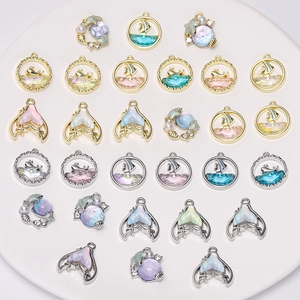Marine Thema Legierung Charms Seestern Muschel Wal Meerjungfrau Schwanz Anhänger Für DIY Halskette Armband Schmuckherstellung