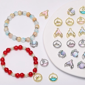 DIY Ozean-Anhänger-Set mit Seesternen und Muscheln für handgefertigten Modeschmuck