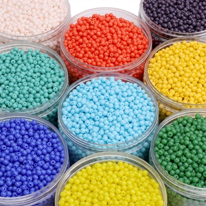 4mm Glass Seed Beads Round Loose Spacer Beads For DIY Jewelry Making Bracelets Necklaces Phone Chain Craft Accessories