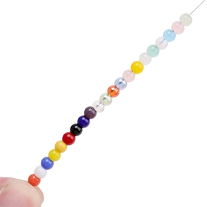 Colorful 4mm glass seed beads strand for handmade jewelry making and DIY crafts