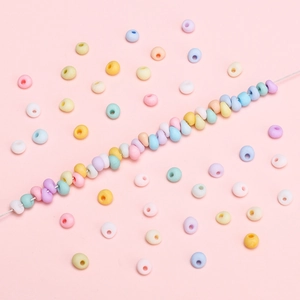 Perles en verre macaron pastel en forme de goutte pour bijoux DIY et colliers