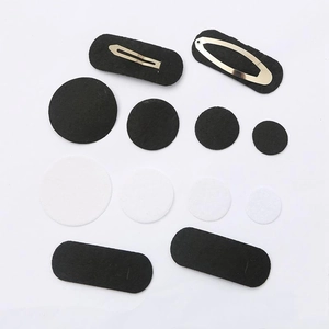 DIY non-woven felt pads and metal hair clips set for handmade hair accessories making