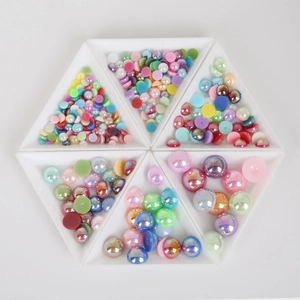 Perle finte in ABS colorate in varie dimensioni e colori per creazioni artigianali DIY