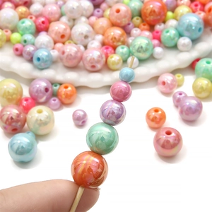Gekleurde acryl kralen met rechte gaten voor het maken van handgemaakte DIY sieraden