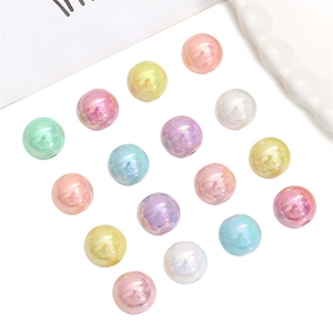 Pastelkleurige acryl parelkralen met regenboogglans voor DIY-sieraden maken