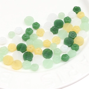 DIY Schmuckperlen in Kürbis-, Pflaumen- und Fu-Form mit jadeähnlicher Oberfläche