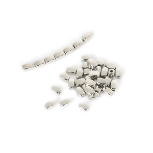 Zilveren CCB acryl rechthoekige afstandskralen voor DIY handgemaakte sieraden