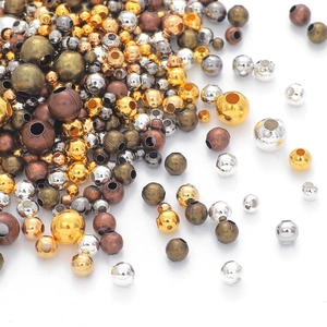 Assortiment metalen afstandskralen in goud zilver en brons voor DIY sieraden