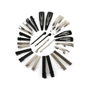 DIY Metal Alligator Hair Clips Iron Square Head Hairpins Bases For Hair Accessories Making Black Silver Hairclips