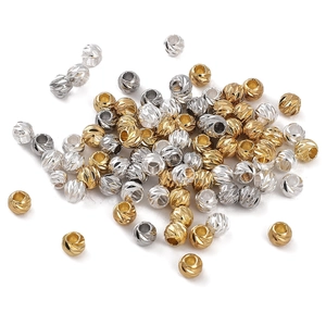 14K gold filled diamond cut spacer beads for handmade DIY jewelry necklaces and bracelets