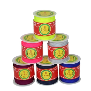 Set of 6 rolls multicolor thin nylon cord for DIY jewelry braiding and knotting
