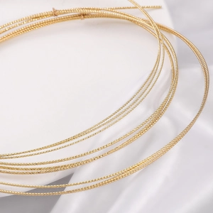 Gouden 14K vergulde spiraaldraad voor sieraden maken en handgemaakte DIY items