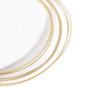 14K vergulde getwiste koperdraad ketting voor handgemaakte DIY sieraden ontwerpen