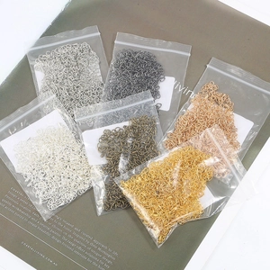 Σετ DIY κοσμημάτων με μεταλλικούς κρίκους και κουμπώματα σε 6 χρώματα για κολιέ
