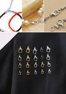 Détails des fermoirs mousquetons en or argent et bronze pour la création de bijoux DIY