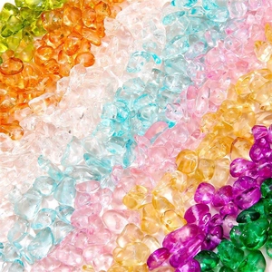 Colorful irregular crystal stones with pre-drilled holes for DIY jewelry making