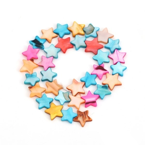 Colorful star-shaped natural shell beads for handmade jewelry DIY bracelets and chains