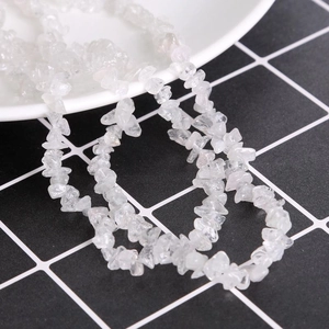 Polished natural clear quartz irregular gravel stone beads for DIY jewelry making