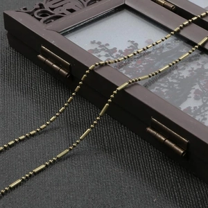 Vintage bronze bamboo style link chain for DIY antique hairpins and jewelry making