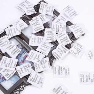 White silica gel desiccant packets for jewelry moisture protection and oxidation prevention