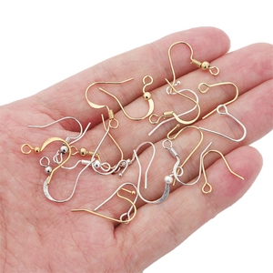 Classic 14K/18K gold and silver plated fishhook earrings for DIY jewelry making