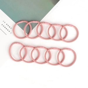 Set di 10 elastici per capelli intrecciati rosa ad alta elasticità per acconciature