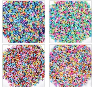 Fette colorate in pasta polimerica a forma di farfalla, cuore e stella per decorazioni DIY