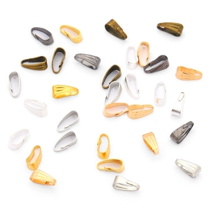 Electroplated Alloy Pendant Pinch Bails Clasps Connectors For DIY Necklace Jewelry Making Findings Accessory