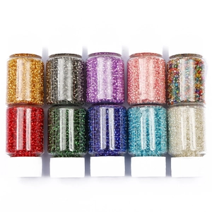 Glass Seed Beads For DIY Jewelry Making 2mm Round Beads In Bottle Small Seed Beads Accessories For Bracelet Necklace Handcraft Beads