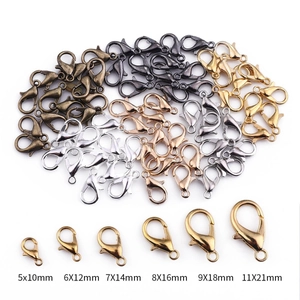Karabinerverschlüsse aus Legierung in verschiedenen Größen für DIY Halsketten und Armbänder