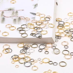 Anneaux de jonction en métal de couleurs variées pour la création de bijoux DIY