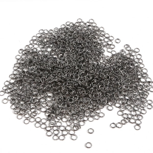 Anneaux de jonction ouverts gunmetal pour la fabrication de bijoux et DIY