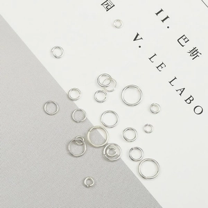 Bright 925 sterling silver open jump rings in various sizes for DIY jewelry making