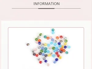 Vue détaillée de perles de cristal de verre multifacettes colorées pour bijoux faits main